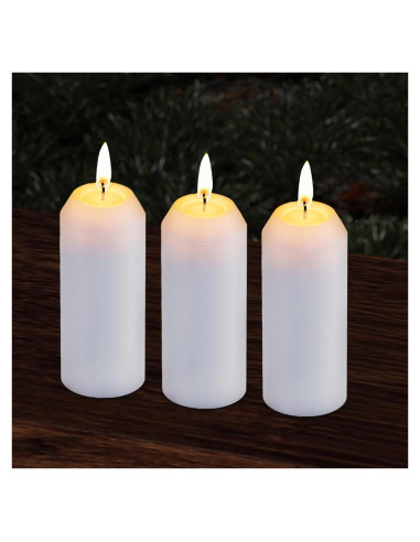 Paquete de 3 Velas de Emergencia NOMFIX 20H Larga Duración