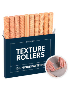 Rodillos de Textura de Arcilla Byllstore - Paquete de 10 - 12.7 cm