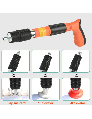 Pistola de Clavos de Concreto EXCECAR Naranja 110 Piezas 5 Marchas