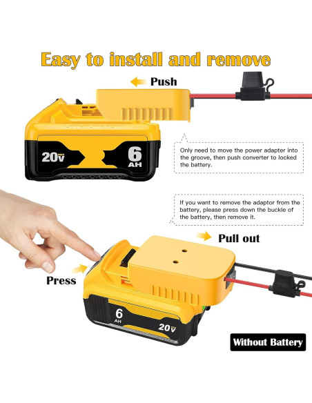 Adaptador Power Wheels CHoiKWong para Batería Dewalt 20V