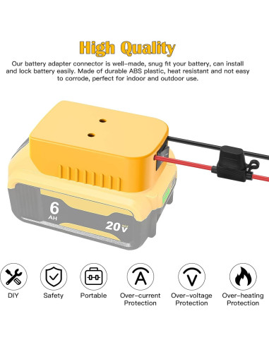 Adaptador Power Wheels CHoiKWong para Batería Dewalt 20V