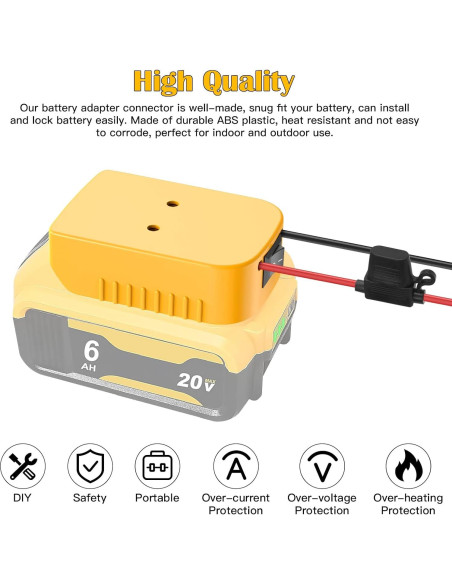Adaptador Power Wheels CHoiKWong para Batería Dewalt 20V