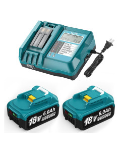 Paquete de 2 Baterías 18V 6.0Ah Bslite + Cargador Rápido