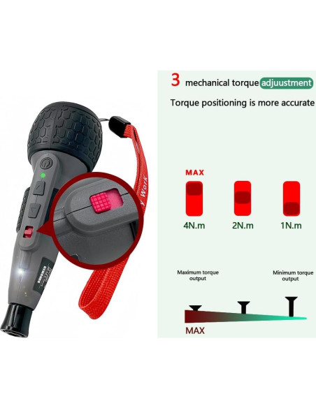 Destornillador Eléctrico Inalámbrico DONUMEH 3.6V 1800mAh Destornillador Eléctrico Inalámbrico DONUMEH 3.6V 1800mAh