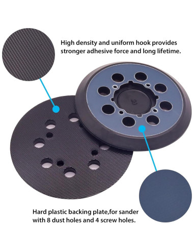 Almohadilla de Lijadora Orbital 5" DeWalt DWE64233 8 Agujeros