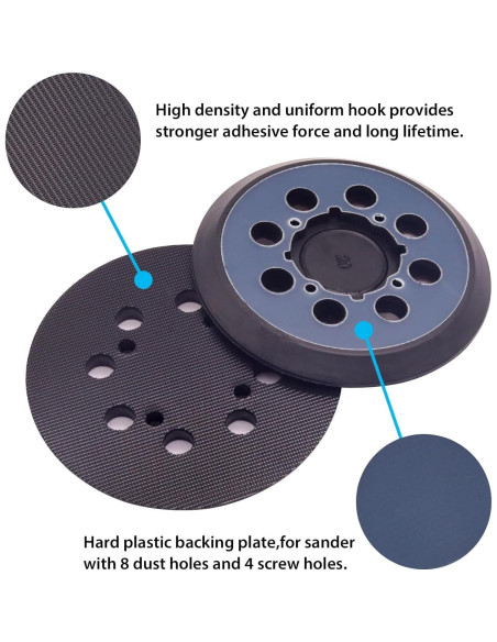 Almohadilla de Lijadora Orbital 5" DeWalt DWE64233 8 Agujeros