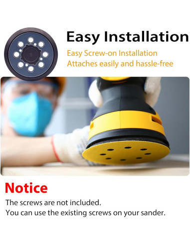 Almohadilla de Lijadora Orbital 5" DeWalt DWE64233 8 Agujeros