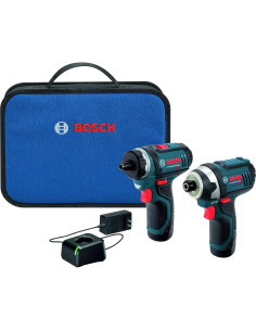 Kit Combo Bosch 12V: Taladro/Atornillador + Impacto, 2 Baterías 2