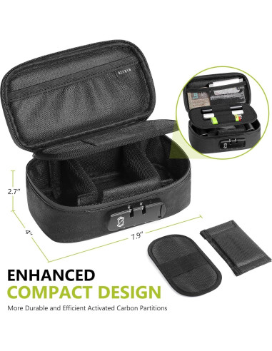 Bolsa a Prueba de Olores OZCHIN con Cerradura S Negra