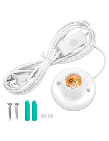 Portalámpara E26/E27 Aroakko 3m con Interruptor 150W