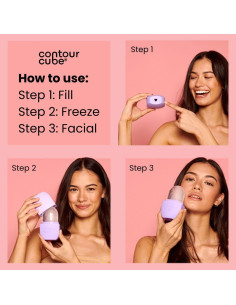 Rodillo de Hielo Facial Cubo de Contorno 180ml - Silicona BPA Free 2