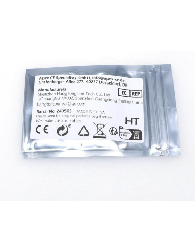 Cable BNC SDI HD 3G Enrollado 30cm a 60cm HangTon Connect