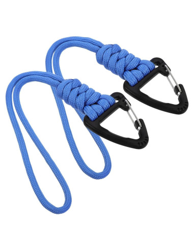2 Lanyards de Llave Paracord HANABASS Azul - Correa de Muñeca