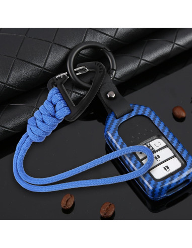 2 Lanyards de Llave Paracord HANABASS Azul - Correa de Muñeca