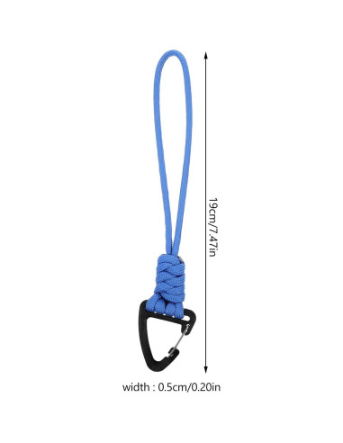 2 Lanyards de Llave Paracord HANABASS Azul - Correa de Muñeca