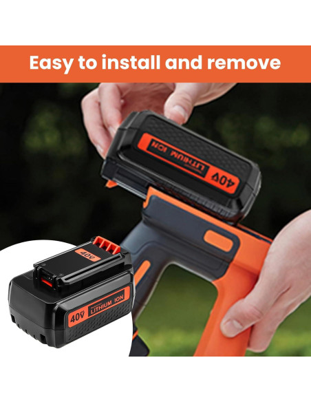 2 Baterías 3000mAh 40V y Cargador LCS40 Black and Decker