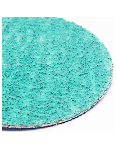 Discos de Lijado 3" Zirconia Verde Benchmark Abrasives - 24 Grano, Paquete de 25