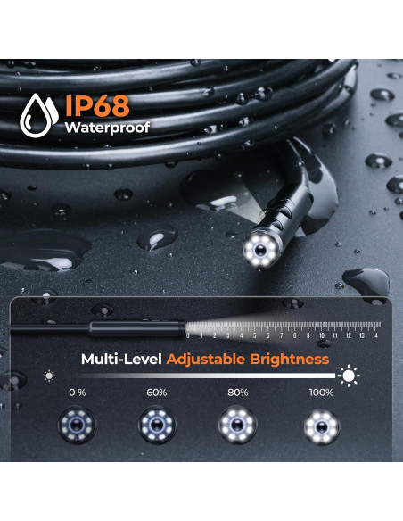 Cámara Endoscópica Doble Lente ADvancore 1080P IP68 5.03m