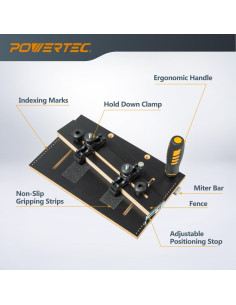 Jig de Aserradero POWERTEC 71875 para Cortes en Ángulo 30.5 cm 2