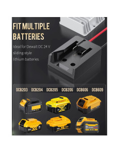 Convertidor de Voltaje 20V a 12V Vibit 180W para Baterías Dewalt 2