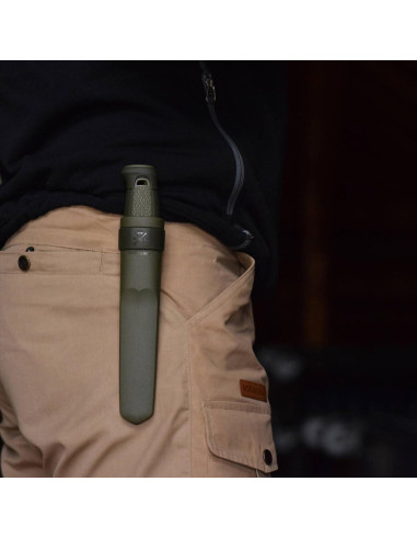Cuchillo Morakniv Kansbol 4.3" Acero Inoxidable Verde Militar