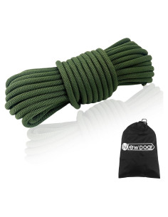 Cuerda de Escalada Estática NewDoar 10mm 50m 18KN Verde Ejército