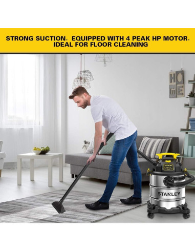 Aspiradora Húmeda y Seca STANLEY SL18116 22L 4HP con Soplador