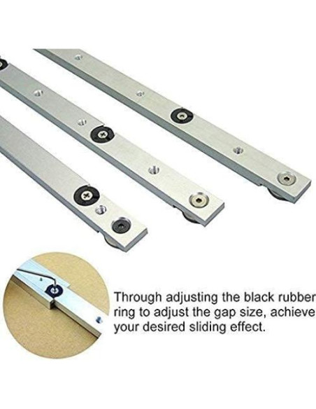 Barra de Inglete de Aluminio Fdit 300mm para Sierra de Mesa