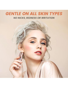 Epilador Facial Indoloro HongTian Oro Champán Recargable 2