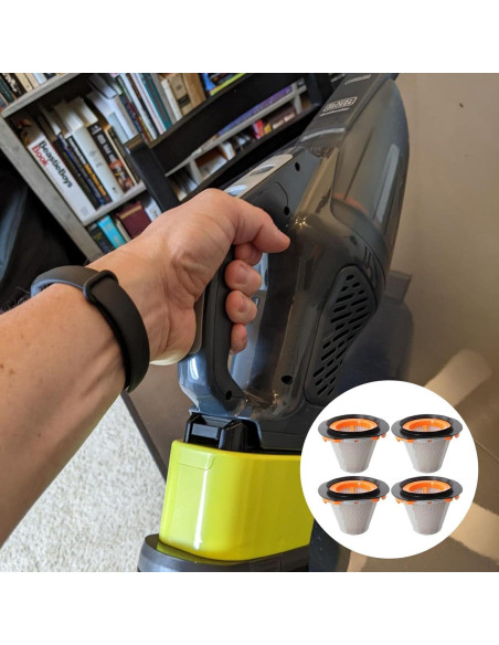 2 Filtros de Reemplazo HEPA BLACK+DECKER 20V Dustbuster