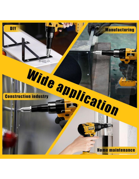 Pistola de Remaches Inalámbrica Cerycose 20V con Luz LED Pistola de Remaches Inalámbrica Cerycose 20V con Luz LED