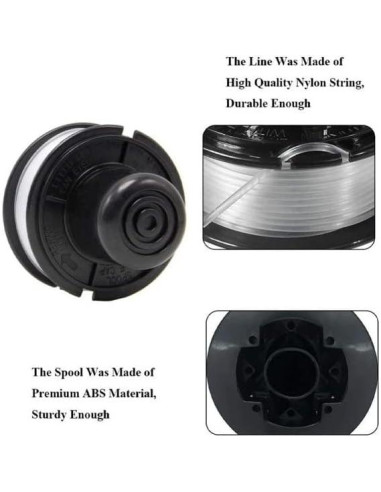 Bobina de Trimmer Black and Decker RS-136 6.1m 0.165cm Repuesto