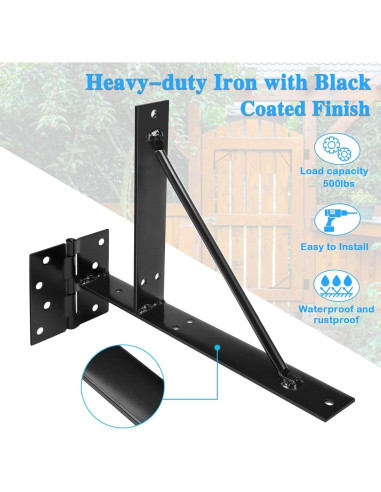 Kit de Hardware para Puerta de Cerca TFMUZERT 2x4 Alta Resistencia