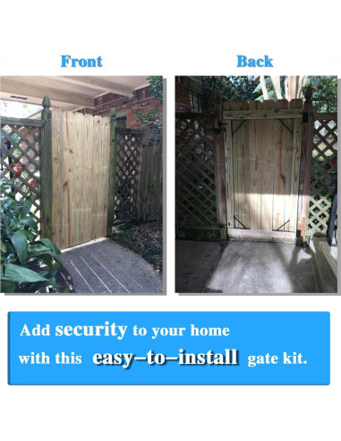 Kit de Hardware para Puerta de Cerca TFMUZERT 2x4 Alta Resistencia