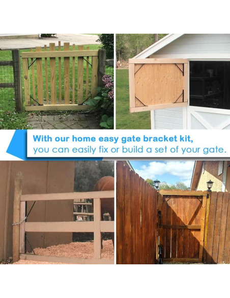 Kit de Hardware para Puerta de Cerca TFMUZERT 2x4 Alta Resistencia