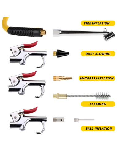 Kit de Accesorios para Compresor de Aire Hromee 19 Piezas