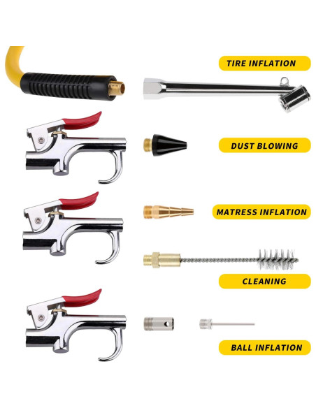 Kit de Accesorios para Compresor de Aire Hromee 19 Piezas