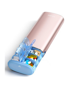 Organizador Semanal de Pastillas Vaydeer AM PM Oro Rosa