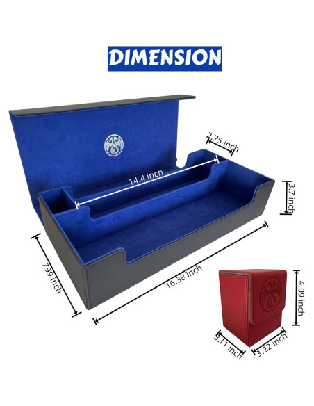 Juego de Caja de Barajas 8 en 1 Fexovirs XL para 2400 cartas Juego de Caja de Barajas 8 en 1 Fexovirs XL para 2400 cartas