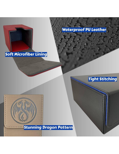 Juego de Caja de Barajas 8 en 1 Fexovirs XL para 2400 cartas