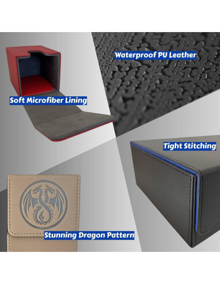 Juego de Caja de Barajas 8 en 1 Fexovirs XL para 2400 cartas Juego de Caja de Barajas 8 en 1 Fexovirs XL para 2400 cartas