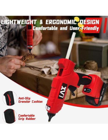 Pistola de Pegamento Caliente L1NXIXI 100W para Batería Milwaukee 18V