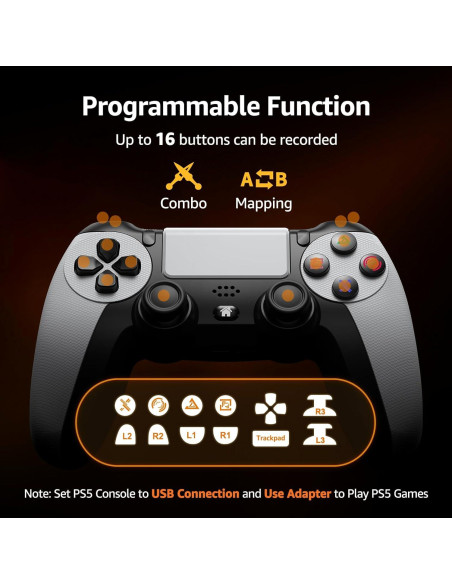 Controlador IWGAME Inalámbrico para PS-5 y PC - Turbo Ajustable Controlador IWGAME Inalámbrico para PS-5 y PC - Turbo Ajustable