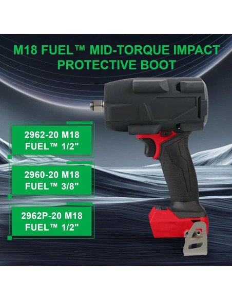 Bota Protectora Milwaukee 49-16-2960 para Llave de Impacto M18
