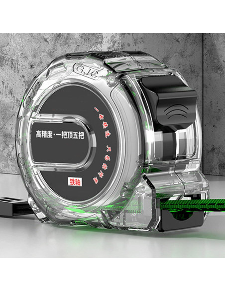 Cinta Métrica Retráctil Hilitand 5m Acero Inoxidable con Caja