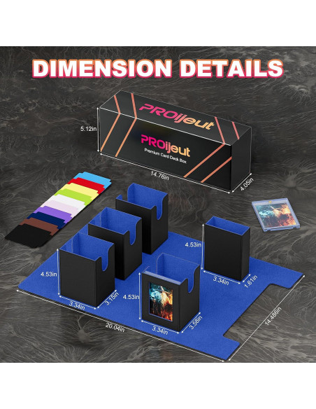 Caja de Barajas Proijeut 5 en 1 con Ventana y Soporte Magnético