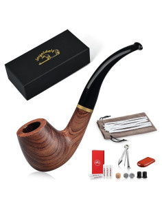 Pipa de Tabaco Joyoldelf de Madera de Rosa con Accesorios