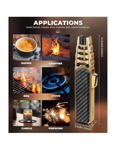 Antorcha de Cocina Samniu FireSaber Butano 300g Ajustable