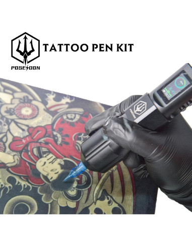 Kit de Tatuaje Inalámbrico Vidattx con 20 Agujas y Tintas