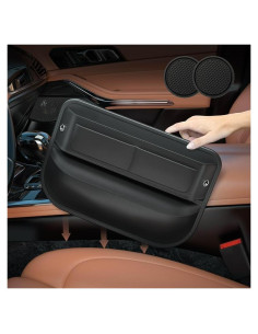 Organizador de Espacio entre Asientos CrowdJoy SNH-1 Cuero Negro